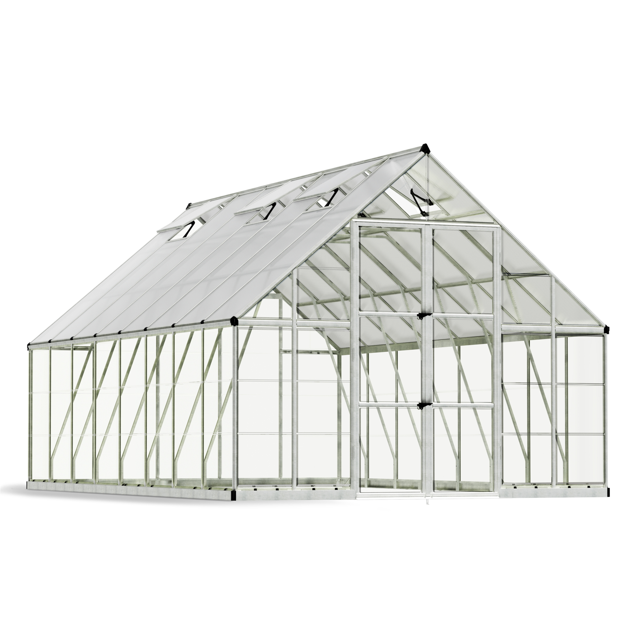 Canopia Balance 10ft. x 16ft. Greenhouse, 190.6in.L x 119.7in.W x 101.2in.H, Silver, Model# 707011